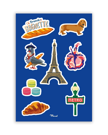 Planche de stickers PARIS