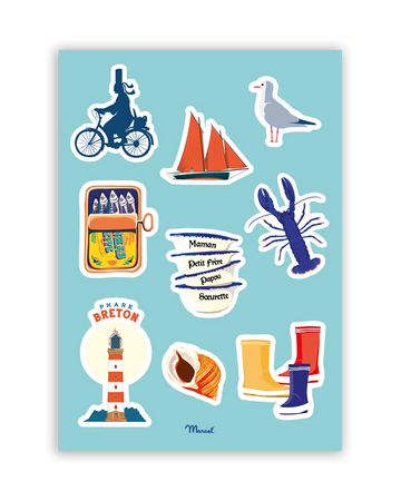 Planche de stickers BRETAGNE