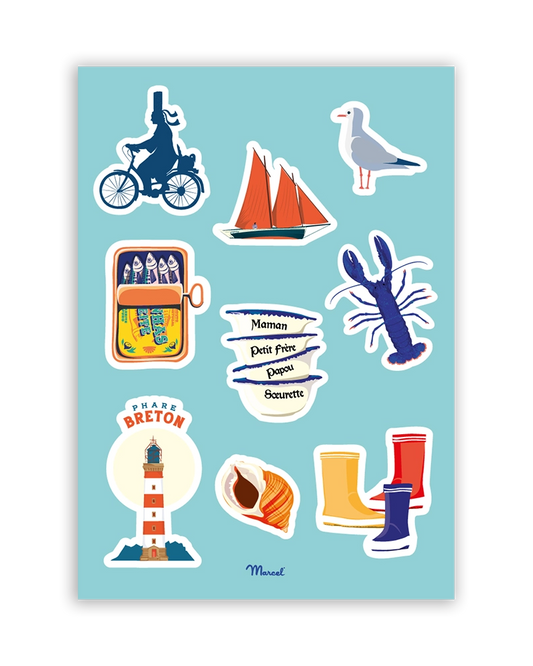 Planche de stickers BRETAGNE