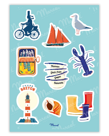 Planche de stickers BRETAGNE