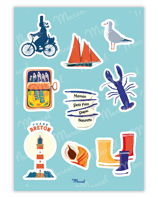 Planche de stickers BRETAGNE
