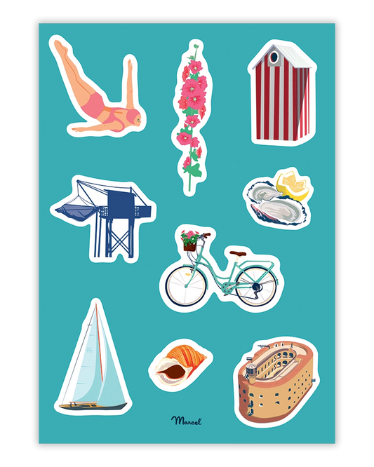 Planche de stickers CHARENTE-MARITIME