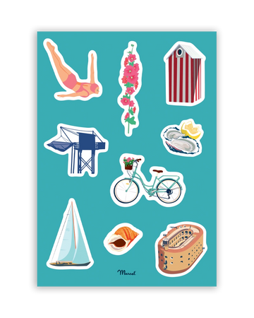 Planche de stickers CHARENTE-MARITIME
