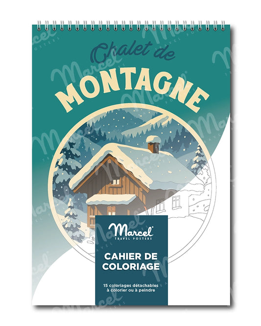 Carnet de Coloriage "Chalet de Montagne" A5