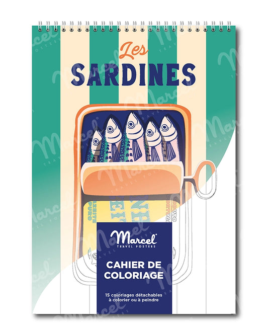 Carnet de Coloriage "Les Sardines" A5