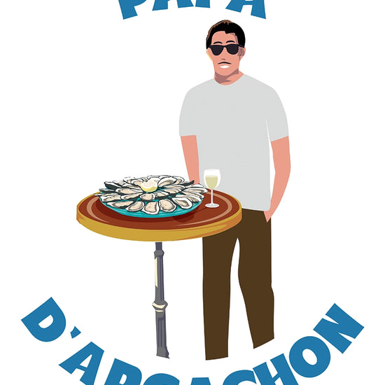 t-shirt papa arcachonnais