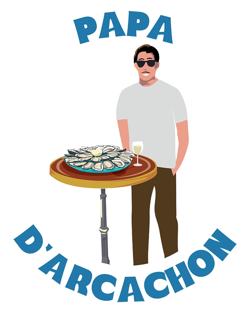 t-shirt papa arcachonnais