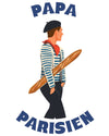 t-shirt papa parisien