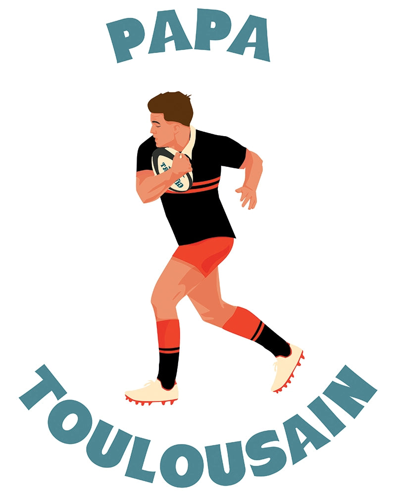 t-shirt papa toulousain