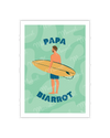 carte postale Papa biarrot