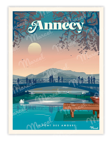ANNECY poster "Le Pont des Amours"