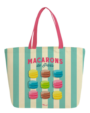 Sac Cabas PARIS "Les Macarons"