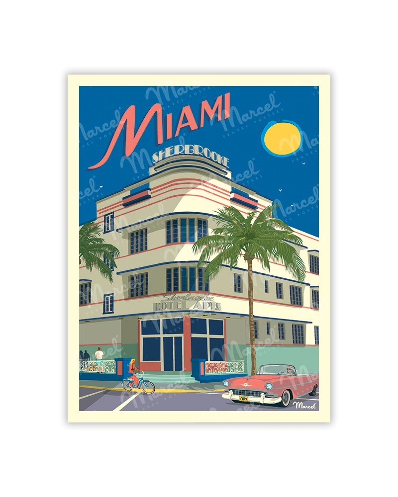 carte postale Miami
