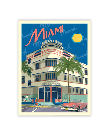 carte postale Miami