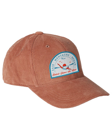 Casquette SAINT-JEAN-DE-LUZ Vieux Rose velours