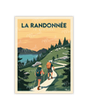Carte Postale "La Randonnée en Montagne"