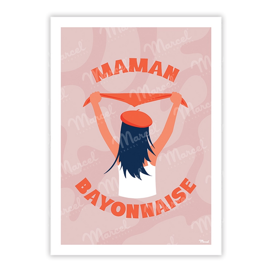 carte postale maman bayonnaise