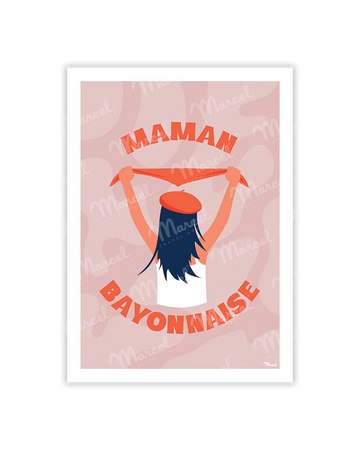 carte postale maman bayonnaise