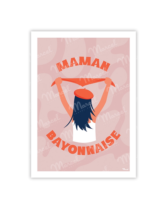 carte postale maman bayonnaise