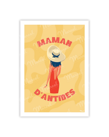 carte postale maman d'antibes