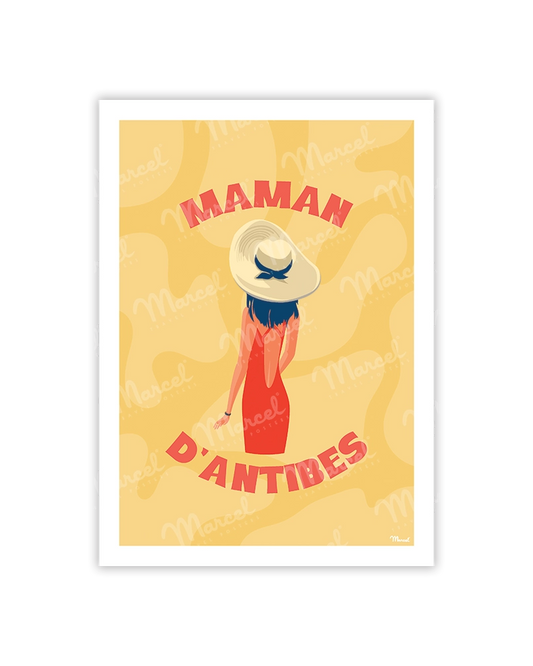 carte postale maman d'antibes