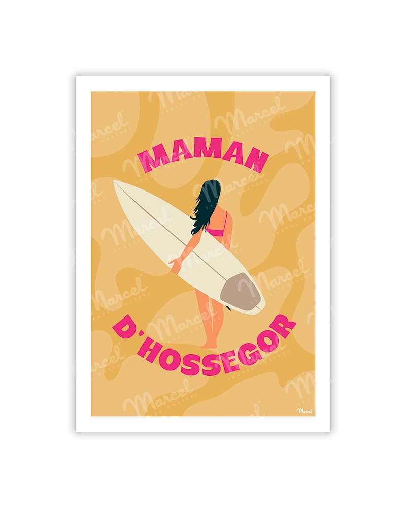 carte postale maman d'hossegor