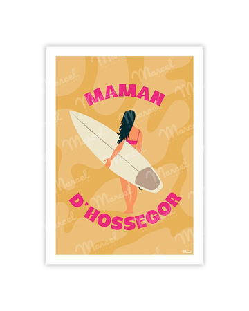 carte postale maman d'hossegor
