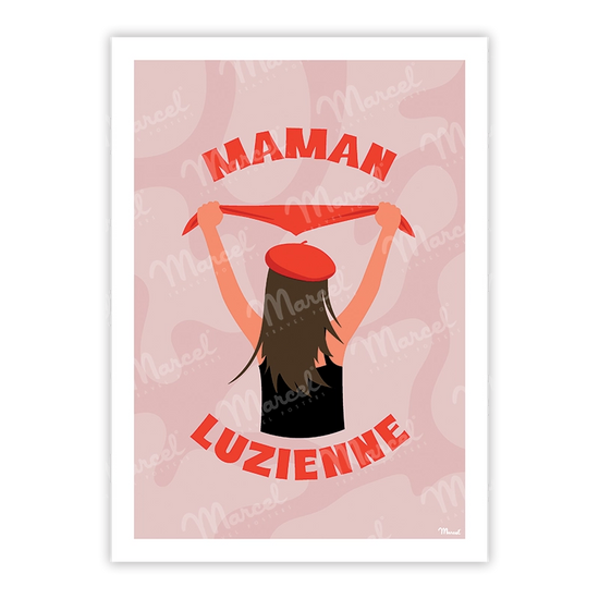 carte postale maman luzienne