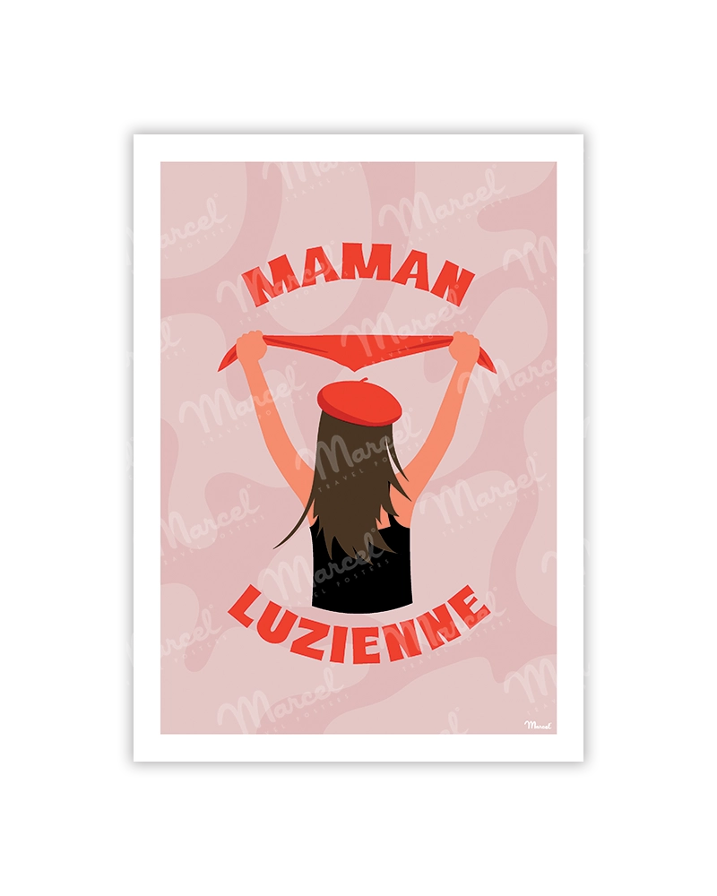 carte postale maman luzienne