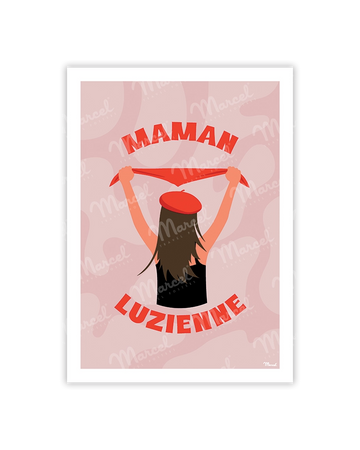 carte postale maman luzienne