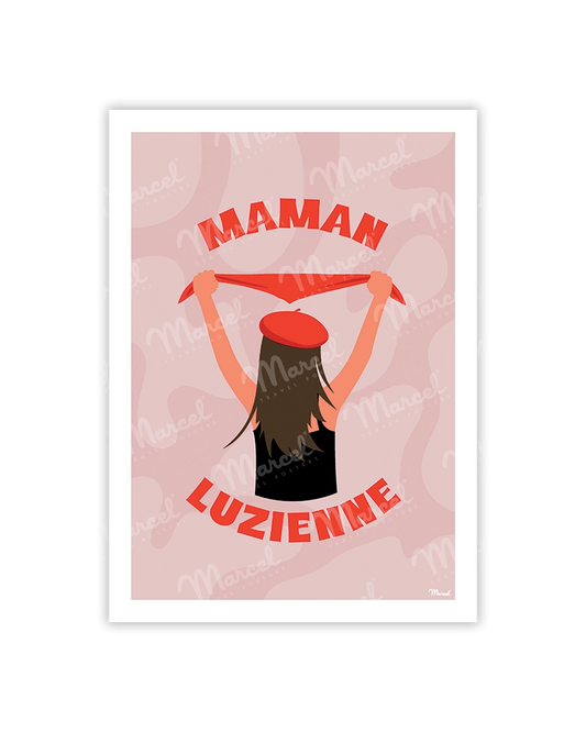 carte postale maman luzienne