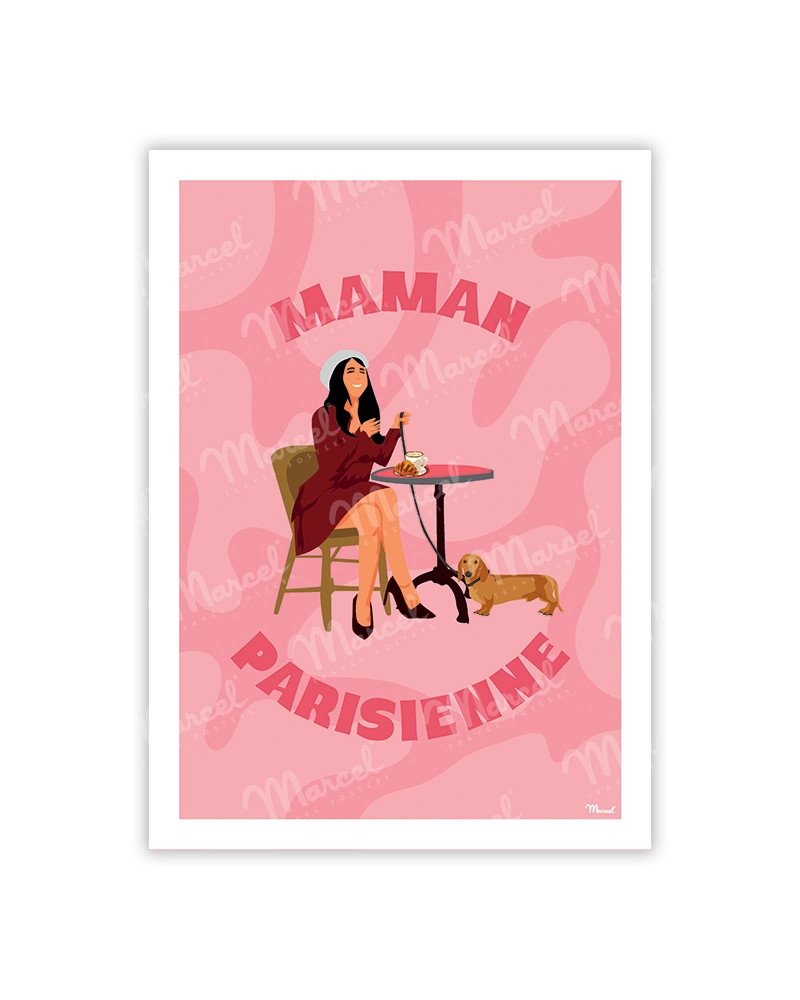 carte postale maman parisienne