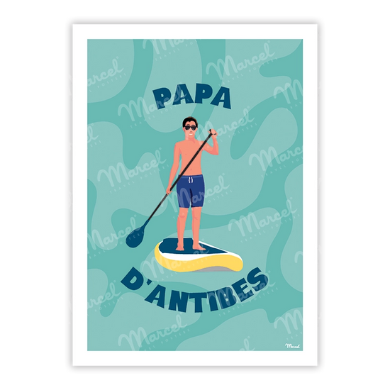 carte postale papa d'antibes
