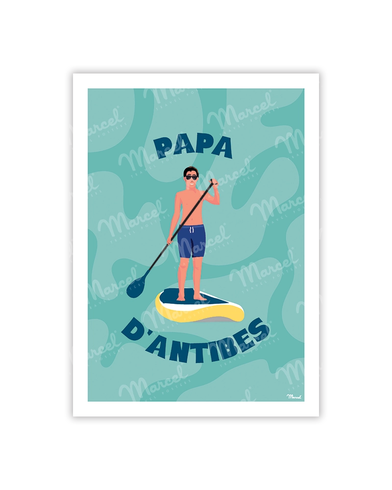 carte postale papa d'antibes