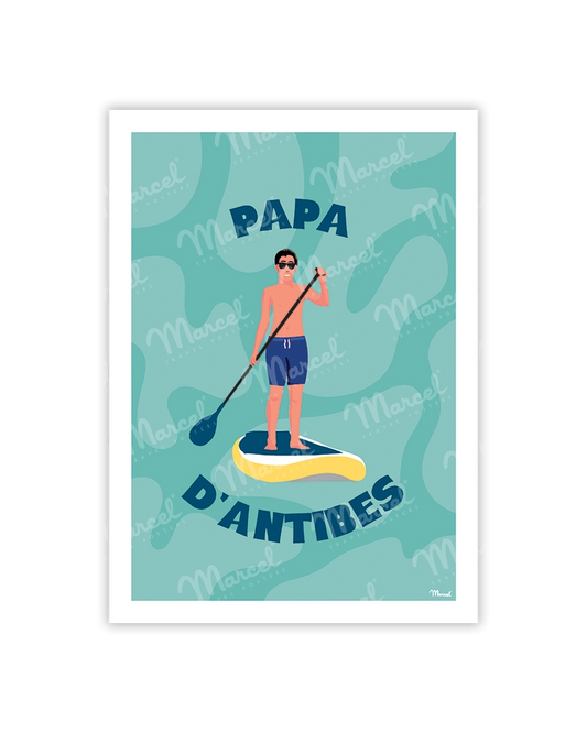 carte postale papa d'antibes
