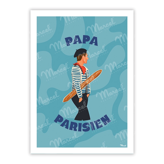 carte postale papa parisien