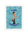 carte postale papa parisien