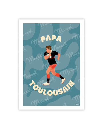 carte postale papa toulousain