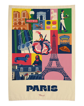 City Color PARIS Tea Towel