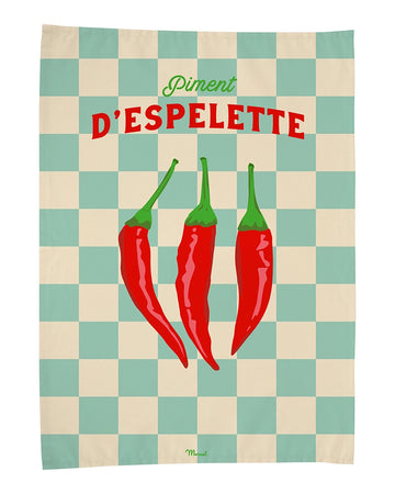 Torchon "Piment d'Espelette"
