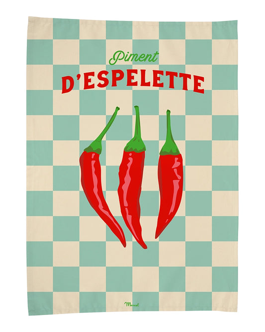 Torchon "Piment d'Espelette"