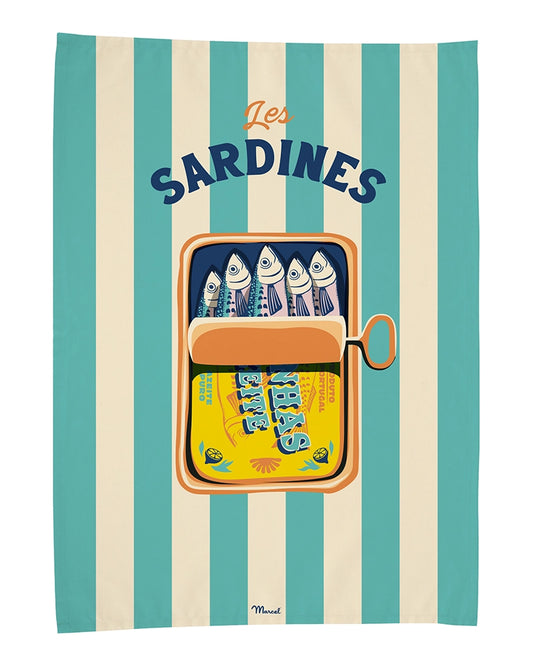 Torchon "Les Sardines"